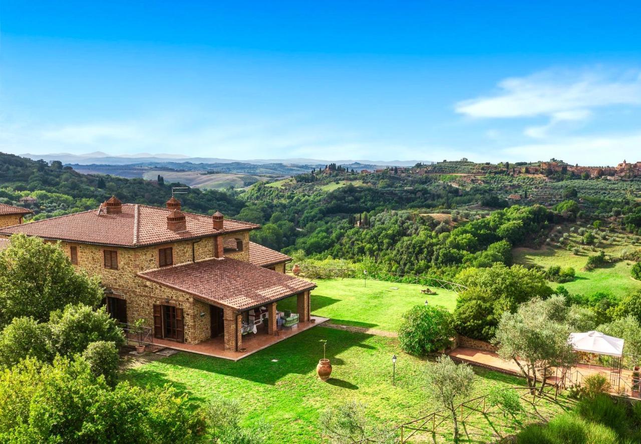 Casa Ora D'Oro - Panoramic Views / Pool / Private Garden Villa Trequanda Exterior foto